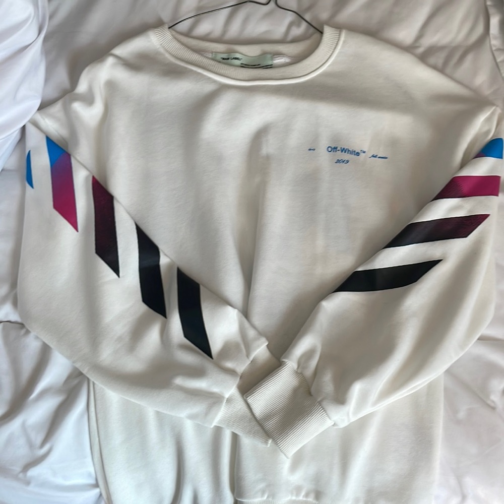 Off white ombré sweatshirt